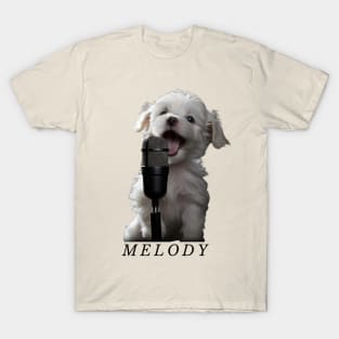 Melody a Singing Puppy Light T-Shirt